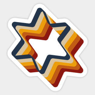 Retro Star Sticker